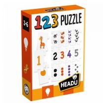 123 Puzzle Sequences Et Quantites De Chiffres - Headu - Orange - Headu