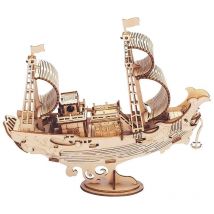 Puzzle 3d Bois | Bateau Du Japon - Robotime