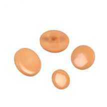 Lot De 3 Boutons À Queue Nylon Recylé Bronze Cognac - My mercerie