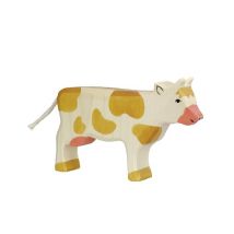 Figurine Holtztiger Vache Debout -marron