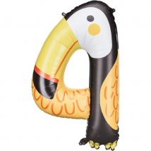 Ballon Aluminium Hélium Animaux Chiffre 4 - Toucan - PartyDeco