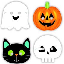 8 Masques Hallowen Friends - Amscan