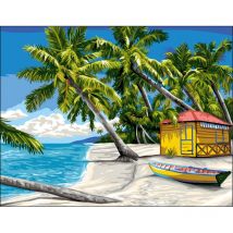 Canevas Antique Les Antilles Rafael Angelo 50x65cm - Megacrea DIY