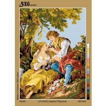 Canevas Antique La Cage François Boucher 45x60cm - SEG