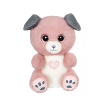 Peluche - Peluche Chien Candy Rose Poudré Et Gris – Cutydoos Love – 23 Cm - Gipsy Toys
