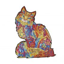 Puzzle En Bois - Le Tendre Chat - Creatifwood