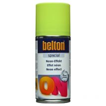 Bombe De Peinture - Effet Néon Fluorescente - Jaune Fluo - Tous Supports - Belton - 150ml