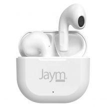 Jaym Écouteurs Sans Fil True Wireless Ts-123b 5.0 Avec Micro Et Commandes Tactiles Blanc