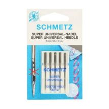 Aiguilles Super Universelle Pour Machine À Coudre - 130/705h-su Dimension 90/14 - 5 Pces - Schmetz Bleu - Schmetz