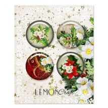 4 Badges Métal Décoration Embelissement Scrapbooking Lemoncraft Christmas Carols 16 - LEMONCRAFT