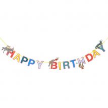 Guirlande Happy Birthday Safari Animal Party - Talking Tables