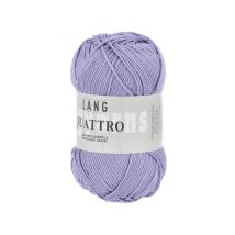 Fil À Tricoter 100% Coton Quattro - Lang Yarns 07 Violet