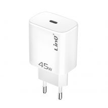 Linq Chargeur Secteur Usb-c 45w Power Delivery 3.0 Charge Rapide Blanc