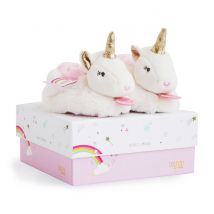Chaussons Lucie La Licorne 0-6 Mois - Doudou et Compagnie