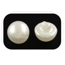 20 Boutons De Tige Blanc Nacre Aspect Perle Nacrée Acrylique Diamètre 10 Mm 1 Trou - Couture - La boutique de Karine