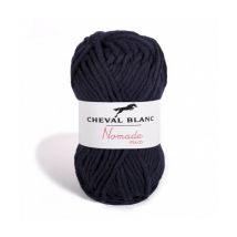 Pelote De Coton À Tricoter Nomade Mix - Cheval Blanc 094 Bleu