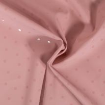 Tissu Imperméable À Pois Rose - Craftine