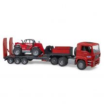 Camion Surbaissé Man Tga Avec Chargeur Télescopique Manitou - Bruder
