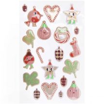 20 Autocollants Bouffants Christmas Rocks! - Rico Design