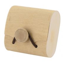 Boite Dragée Copeaux En Bois 6.2 X 3 H 6 Cm - Megacrea DIY