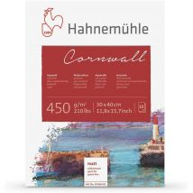 Bloc - Aquarelle - 30x40cm - 450g - 10 Feuilles - Grain Fin - Hahnemühle - Cornwall