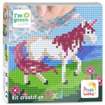 Pixel Kit Créatif Tableau 12x12cm - Licorne - Pixel ou Pixel kit