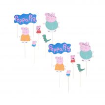 Ensemble De 24 Décorations De Gâteau D’anniversaire Dr. Oetker Peppa Pig