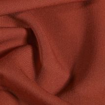 Tissu Gabardine De Viscose Terracotta - Craftine