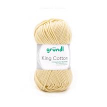 Pelote De Coton À Tricoter King Cotton - Grundl 31 Jaune - Gründl