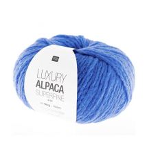 Fil De Laine À Tricoter Luxury Alpaca Superfine Aran - Rico Design 16 Bleu