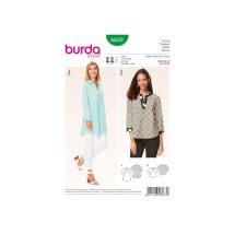 Patron Burda 6633 Tunique Du 36 Au 46 Taille N°fr 36-46