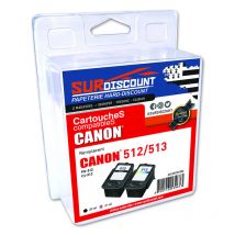 Canon Pg512 Cl513 Pack De 2 Cartouches Compatibles Surdiscount - Surdiscount