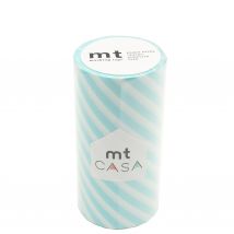 Mt Casa Ray... 10cm Aqua - Stripe Mint Blue - 10 M X 100mm - Mt Casa