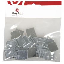 Mosaïque Miroir, Autocollant, 2x2cm, 50 Pièces , Argent - Rayher