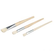 Lot De 3 Pinceaux Plats N°6 N° 10 N°14 Pour Raccords Nespoli