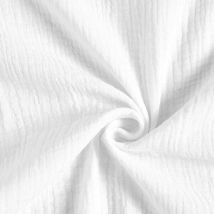Coupon De Tissu En Double Gaze De Coton - Laize : 130 Cm - Craft Loom