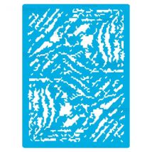 Pochoir Plastique Souple Réutilisable 18,5 X 14,5 Cm Fabrika Decoru Texture 366 - FABRIKA DECORU