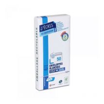 Enveloppes - Blanche - Dl - 110x220mm - Auto Adhésive - Paquet De 50 - Gpv - GPM