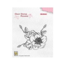 Tampon Transparent Fleur De Magnolia Nellie Snellen - Nellie's Choice