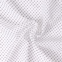 Tissu Mousseline Texturé Mini Pois Sur Fond Blanc - Craftine