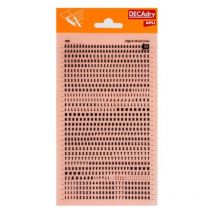 Lettres Alphabet Et Chiffres Transfert Noir 3mm Police Serrée - Apli