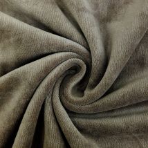 Tissu Jersey Velours Tout Doux Taupe - Craftine