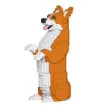 Chien Welsh Corgi Debout Roux Taille Standard | Jekca | 14 Ans Et + - Jekca
