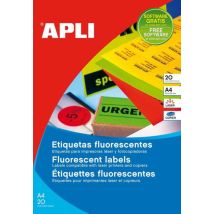 Apli 02867 - Pastilles Fluorescentes Orange Fluo Diamètre 60mm