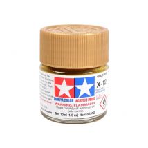 Mini Pot De Peinture Acrylique 10 Ml Pour Maquette T2m - X12 Or Métallisé 81512 - Tamiya