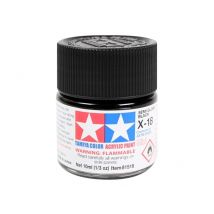 Mini Pot De Peinture Acrylique 10 Ml Pour Maquette T2m - X18 Noir Satiné Brillant 81518 - Tamiya