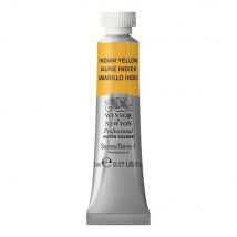 Tube De 5 Ml - Peinture Aquarelle Winsor & Newton - Jaune Indien N°319 - Extra Fine - Transparent