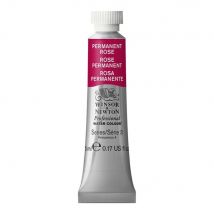 Tube De 5 Ml - Peinture Aquarelle Winsor & Newton - Rose Permanent N°502 - Extra Fine - Transparent