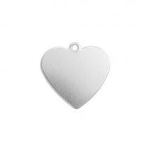 Lot De 20 Pendentifs Impress Art - Cœur - Aluminium - 1,6 Cm - ImpressArt