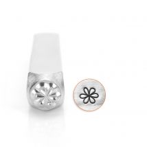 Tampon Impress Art - Poinçon En Métal Pour Estampage De Bijoux - Fleur - 6 Mm - ImpressArt